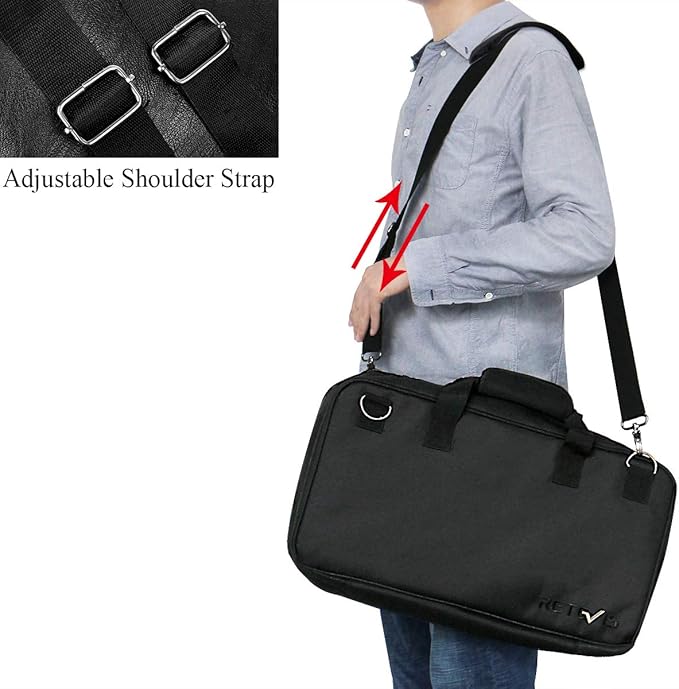 Retevis Two Way Radio Carrying Case, Carrying Pouch Compatible H-777 RT22 RT22S RT21RT68 RT29 Baofeng Motorola Midland pxton Walkie Talkies Outdoor Storage Travel Handbag (1 Pack)