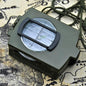 Military Lensatic Sighting Compass Waterproof and Shakeproof with Map Measurer Distance Calculator, Pouch for Camping, Hiking