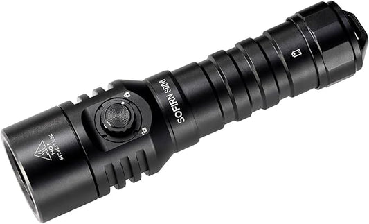sofirn SD06 Scuba Diving Flashlight, 3200 High Lumens 472 Meters Long Throw Bright Underwater Light, Waterpoof Flashlight for Underwater 100 Meters with Charger(6500k)