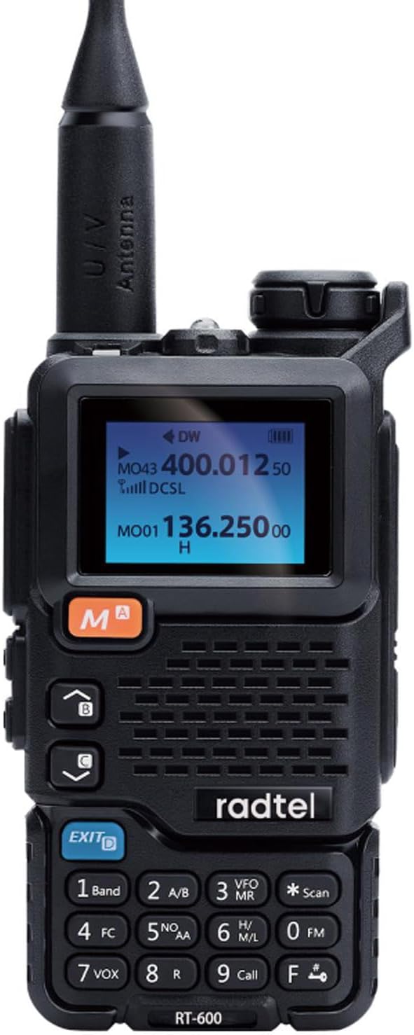 Radtel RT-600 Air Band Walkie Talkie Portable Am Fm Two Way Radio Commutator VHF Station K5 Receiver Ham Wireless Set Long Range
