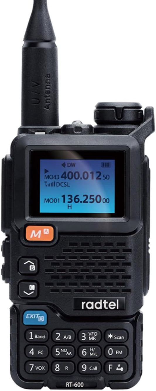 Radtel RT-600 Air Band Walkie Talkie Portable Am Fm Two Way Radio Commutator VHF Station K5 Receiver Ham Wireless Set Long Range