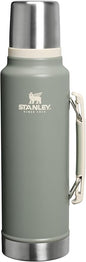 Stanley Classic Legendary Vacuum Bottle 1.5 qt | Wide Mouth with Leakproof Cup Lid | Keep Drinks Hot or Cold | Packable for Travel | Insulated Stainless Steel Thermos | BPA-Free | Sage Grey