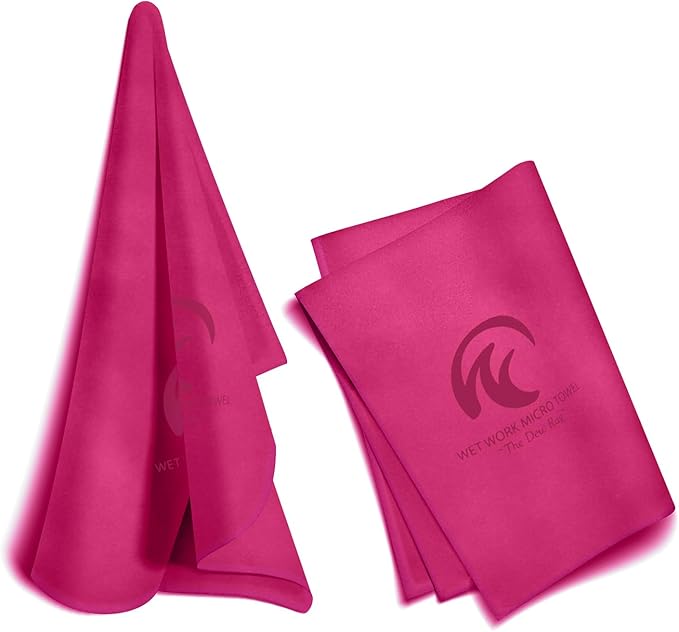 Microfiber Towel 60” by 36” for Camping, Yoga, Gym, Travel - Highly Absorbent Cleaning Cloth, Quick Drying Lightweight Material - Lint Free, Scratch Free Towels Washable and Reusable