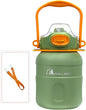 Outdoor Insulated Bottle Large Capacity 316 Stainless Steel Car Camping Picnic Travel Vacuum Bottle 54Oz (Green, 54Oz (1.6L))