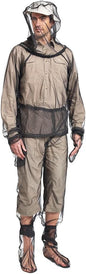 LIXADA Mesh Suit Set with Jacket Hood, Mitts, Socks & Storage Sack - Ultra-fine Net Mesh Clothing for Fishing Hiking Camping