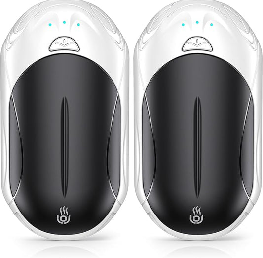 Rechargeable 6000mAh Pocket Hand Warmers - 20Hr Heating, Portable for Outdoor Sports, Camping, Hunting - Warm Gifts for Men, Women