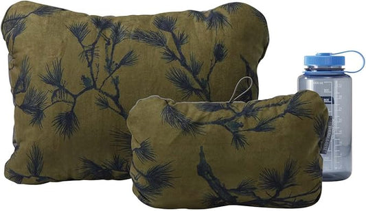 Therm-a-Rest Compressible Pillow Cinch for Camping, Backpacking, Airplanes and Road Trips, Large - 16 x 23 Inch, Pines