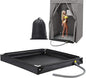 TOBWOLF Portable Shower Pan,Foldable RV Camping Shower Base Outdoor & Indoor,Temporary Showers Floor to Keep Feet Clean for RV, Tent, Awning, Camping, Beach