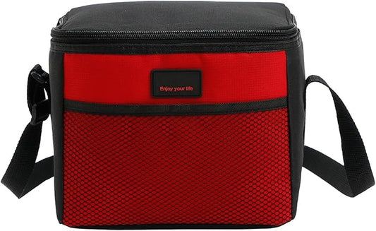 Nanxson 5L Lunch Bag Leakproof Thermal Cooler Lunch Box Adult Waterproof Insulated Lunch Tote Bag (5L,Red)