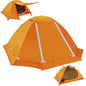 Clostnature Libra Lightweight Backpacking Tent - 1/2 Person 4 Season Ultralight Waterproof Camping Tent, Large Size Easy Setup Tent for Winter, Cold Weather, Family, Outdoor, Hiking and Mountaineering