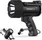 Outdoor Portable Mini Handheld LED Outdoor Spotlight, 500 Lumens Flashlight IP67 Water Proof Marine Spot Lights for Boat, Hiking, Farm, Emergency, Power Outages Searchlight