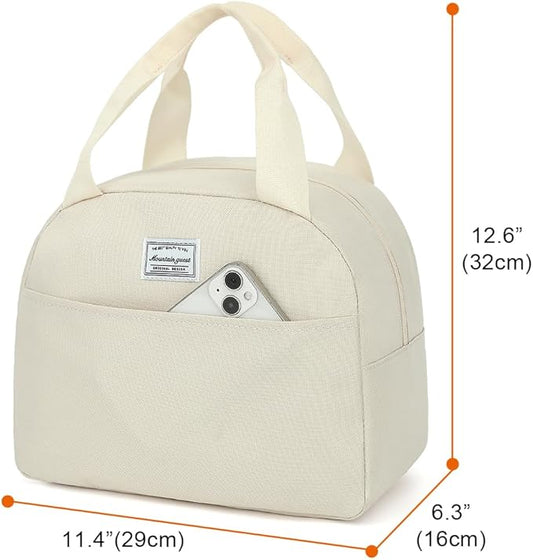 lunch bag women & men, Reusable Insulated Cooler Lunch Box Adult Water Resistant Lunch tote bag for Work Picnic Beach or Travel