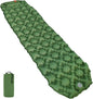 Amazon Basics Sleeping Pad for Camping and Backpacking, Built-In Foot Pump, Olive Green