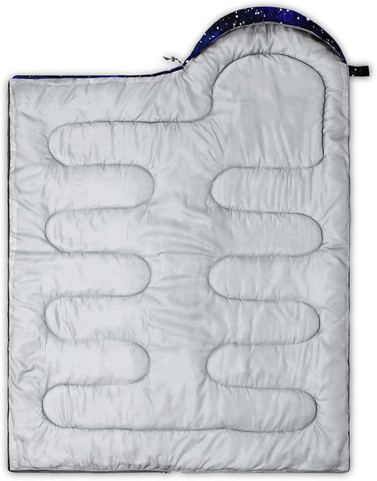 Sleeping Bags for Adults and Kids Backpacking Camping Sleeping Bags for Girls and Boys Lightweight Waterproof Cold/Warm 3-Season