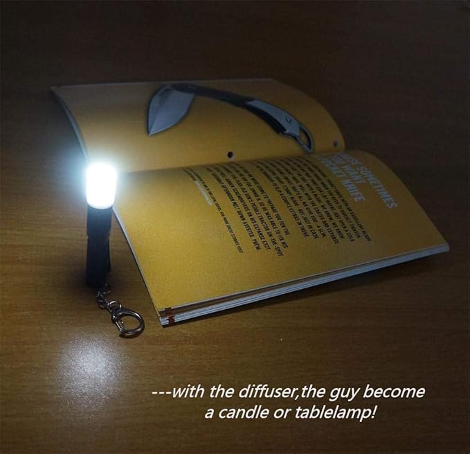 Mini Keychain Flashlight AAA Small Bright 150 Lumens 3 Modes,Waterproof Multipurpose Caplight Camplight Tablelight Necklace Light for EDC,Reading,Walk, Emergency,Parents Kids Gift(Purple for Love)
