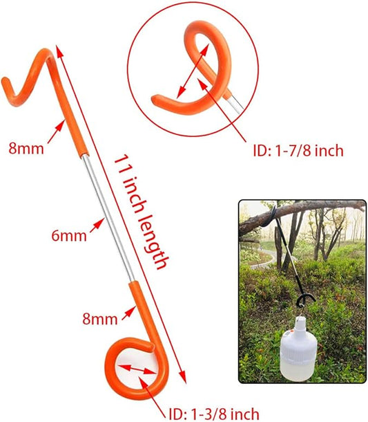 Quality-Life Camping Lantern Hook Hanger Tent Light Outdoor Lamp Hanger Non-Slip for Camping Hiking - 2pcs