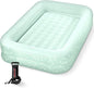 Intex Kids Travel Air Mattress Inflatable Bed with Raised Sides and Hand Pump - Portable Blow-Up Toddler Traveler Bed for Children's Naps or Sleep