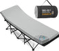 CYMULA Camping Cot Mattress 2in Memory Foam Sleeping Pad,Soft Warm Non-Slip Camping Mattress Topper with Retaining for Adults,Portable Roll up Mattress Pad for Travel (75 x30)（only Mattress）