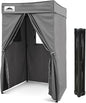 EAGLE PEAK Flex Compact 4x4 Pop-up Canopy Changing Room, Portable Privacy Dressing Room for Indoor Fashion Photoshoots, Camping, or Pool, Dark Gray