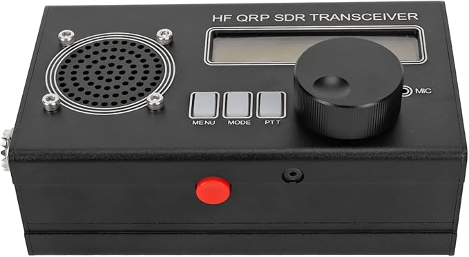 Open Source SDR Transceiver Radio Receiver with 8 Bands, USDX QRP HF, DIY, Built in Lithium Polymer Battery, for Shortwave Radio (US Plug)