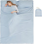 Sleeping Bag Liner Camping Adult Sleep Sack Lightweight Travel Sheet for Hotel Bed Compact Ultralight Essential Cleaning Supplies Kit Travel Bedding Set for Backpacking