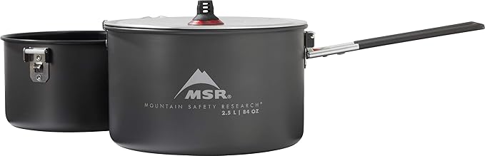 MSR Nonstick Ceramic Coated 2-Pot Camping Cook Set