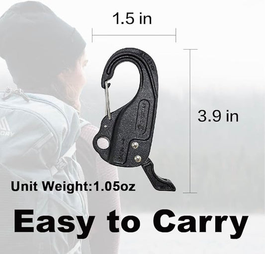 ORXPLUS TOOLS 2PCS Rope Tightener, Rope Tensioner, Tie Down Mechanism Lock Adjuster fits 1/10"-1/4" Cord for Camping, Outdoor, Garage, Boating, Fishing, Loading