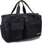 RAMHORN Travel Duffel Bag Gym Sports Luggage Bags Water Resistant Weekender Bag with Wet Pocket and Shoes Compartment Black