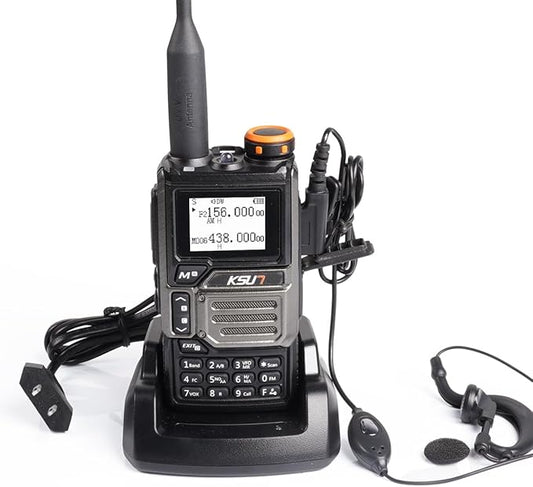 Walkie Talkies Long Range Handheld Full Bands Flashlight, NOAA Weather,Ham Radio,Gifts for Outdoor Hiking, Camping KSUN UV60D