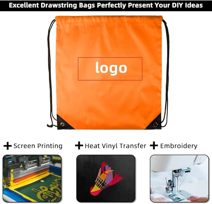 GoodtoU Drawstring Backpack Bulk, 60 Pcs Draw String Bags Cinch Bag Drawstring Gym Bag Sackpack Drawstring Bags for Women Men, 10 Colors