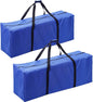 Sports Duffle Bag - Extra Large Travel Duffel Luggage Bag with Upgrade Zipper, Sturdy & Water Resistant, Black (Blue 45inch 2Pack)