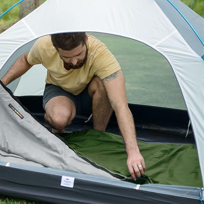 Naturehike Lightweight Sleeping Bag - Compact, Ultralight, Envelope Backpacking Bag - Portable, Waterproof, Comfortable With Compression Sack for 3 Season Camping, Traveling, Hiking