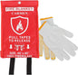 Carmen Emergency Fire Blanket for Home and Kitchen Flame Suppression Fiberglass Fire Blankets for House Camping Car Office Warehouse Emergency Survival Safety(1-Pack)