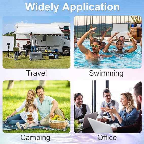 Disposable Compressed Bath Towel 55"x27" 5PCS Pack - Compact Reusable Bath Towel for Hotel Camping Sports Beach Swimming Travel - Lightweight & Absorbent