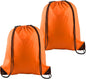 KUUQA 2Pcs Orange Drawstring Backpack Bags Cinch Sack Bulk String Backpack Storage Bag
