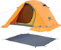 2 Person Camping Tent with 3 Aluminum Alloy Poles, 4 or 3 Season Waterproof Tent, Double Layer,Easy Setup, 2 Doors for Outdoor Hiking,Mountaineering,Survival,Travel