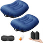 DAWNTREES 2 Pack Inflatable Pillow for Camping,Portable Compressible Ultra-light Travel Inflatable Pillow for Sleeping,Support The Neck and Lumbar,Backpacking Essentials (Blue)