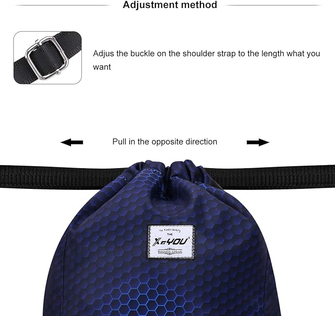 XEYOU Drawstring Sports Backpack Lightweight Gym Yoga Sackpack Shoulder Rucksack Casual Outdoor Daypack for Women and Men