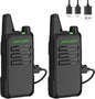 F20 Two Way Radio Long Range Rechargeable,VOX Handsfree, Portable, Small Walkie Talkies for Family Road Trip Camping Hiking (2 Pack)