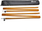 Odoland Adjustable Tarp Poles, Telescoping Aluminum Tarp and Tent Poles Set of 2, Collapsible Lightweight Poles for Camping, Backpacking, Hammocks, Sun Shade Shelters, and Awnings