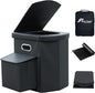 Upgrade XL Portable Toilet for Adults, Extra Large Portable Travel Floding Toilet, Camping Tall Toilets with Lid for Adults and Kids Compact Potty for Car,Hiking,Beach and Camping