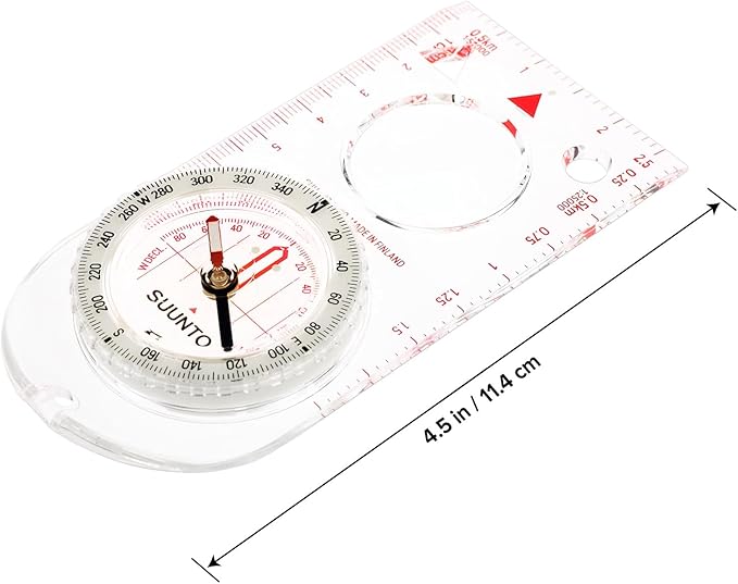 SUUNTO A-30 Compass: Compact, hiking compass with luminous markings in low light