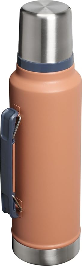 Stanley Classic Legendary Vacuum Bottle 1.5 qt | Wide Mouth with Leakproof Cup Lid | Keep Drinks Hot or Cold | Packable for Travel | Insulated Stainless Steel Thermos | BPA-Free | Toast