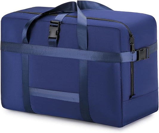 Extra Large Storage Bags Duffle Bags Tote for Moving, Storage, Camping and Travel (Blue, 75L)