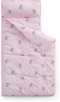 Kids Sleeping Bag Nap Mat with Pillow & Blanket – 3-in-1 Machine Washable Quilted Mat for Toddlers – Portable with Handles – 20" x 50" for Daycare, Preschool, Travel, & Sleepovers