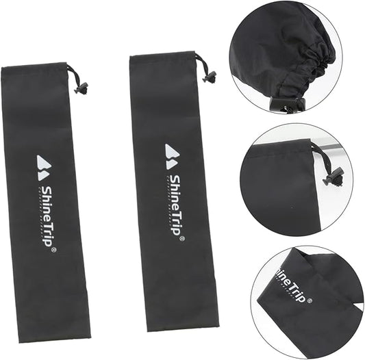 Toddmomy 2PCS Tent Pole Bag Fishing Rod Bag Tent Pole Storage Bag Outdoor Awning Portable Clothesline Hiking Poles Bag Pole Carry Bag Portable Storage Pouch Fishing Rod Pouch Camping Cane