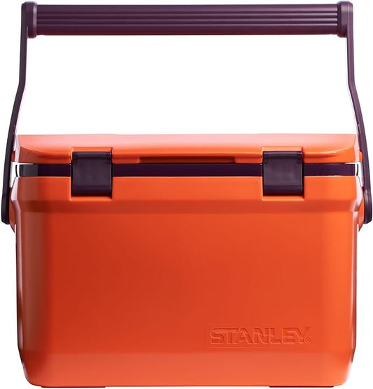 Stanley Adventure Outdoor Cooler 16 qt | Heavy Duty Outdoor Camping Cooler with Easy Carry Top Handle | 36 Hour Cooling Ice Chest for 21 Cans| BPA-Free | Tigerlily Plum