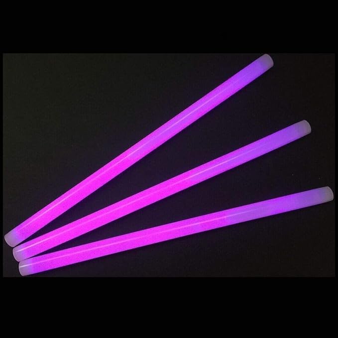 Glow Sticks Bulk Wholesale, 250 12” Purple Industrial Grade Jumbo Light Sticks, Bright Color, Glow 14 Hrs, Safety Glow Stick w/ 3-year Shelf Life, Ideal for Camping & Emergency, GlowWithUs Brand