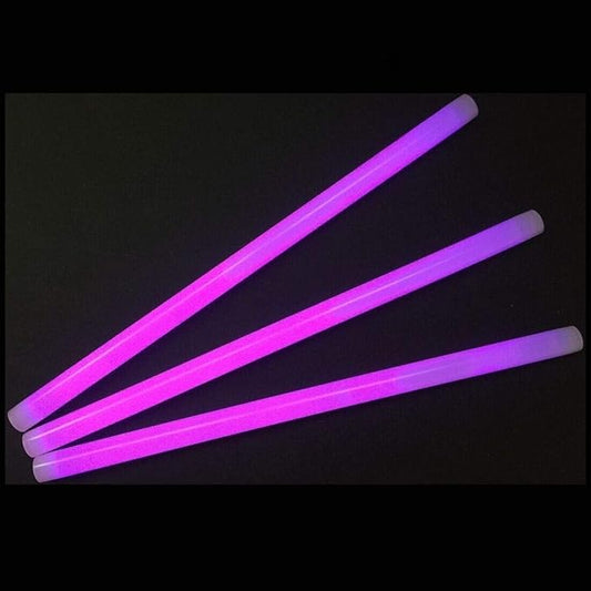 Glow Sticks Bulk Wholesale, 250 12” Purple Industrial Grade Jumbo Light Sticks, Bright Color, Glow 14 Hrs, Safety Glow Stick w/ 3-year Shelf Life, Ideal for Camping & Emergency, GlowWithUs Brand