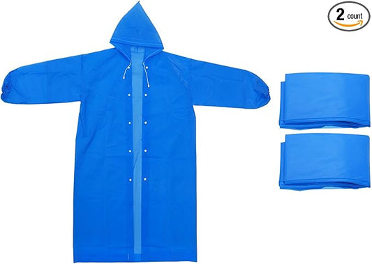 PATIKIL Rain Ponchos, Unisex Survival Raincoats, Reusable Thickened Impermeable Rain Jackets for Hiking Outdoor